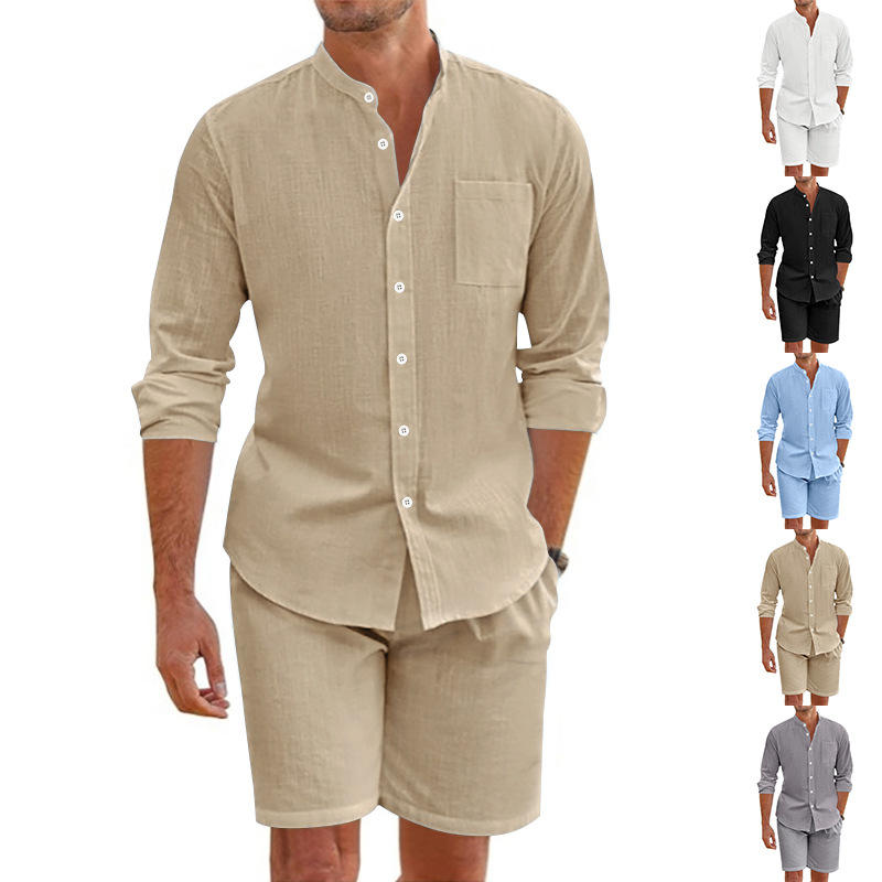 Linen Shirt Breathable - Men's Summer Linen Button up Shirt