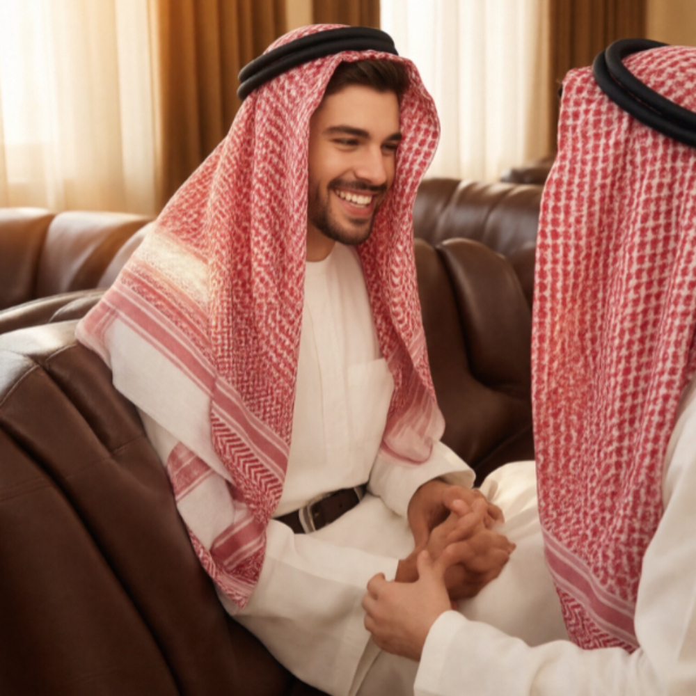 Sunglass Retainer Cord - Arab Sheikh Costume Set, Saudi Keffiyeh