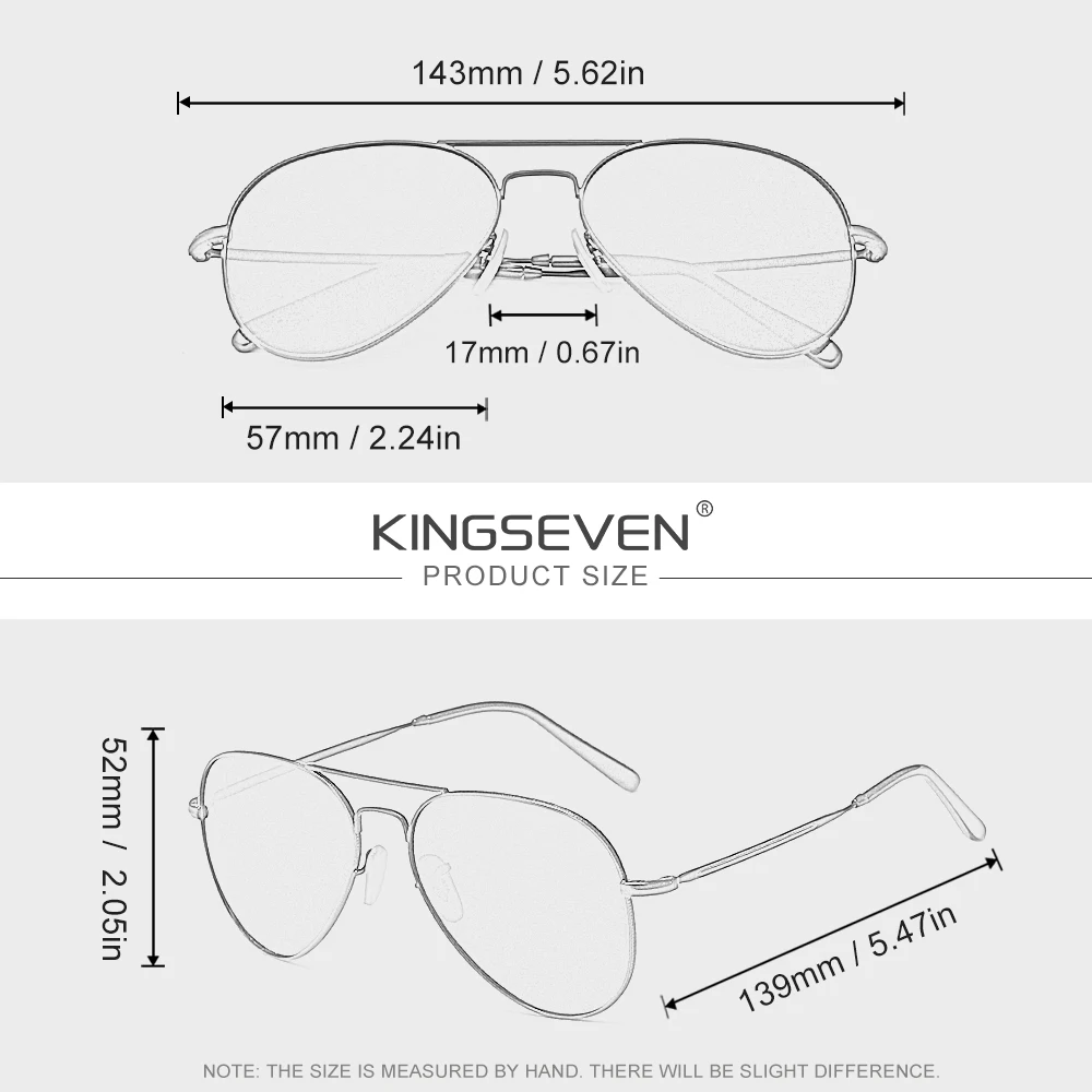 KINGSEVEN Men Polarized Sungla - Sunglasses Aviator Polarized reseña y precio