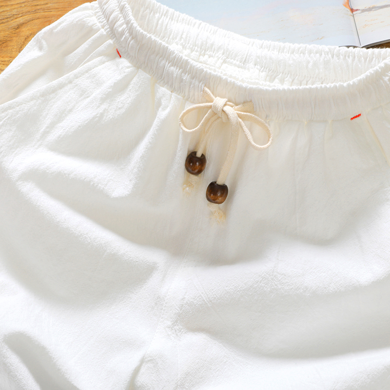 Brand men's summer fashion sol - Short Linen Drawstring reseña y precio