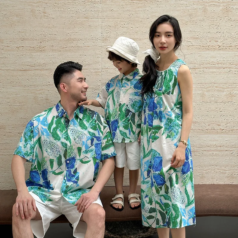 Beach Couple Look Family Match - Resort Shirt Floral reseña y precio