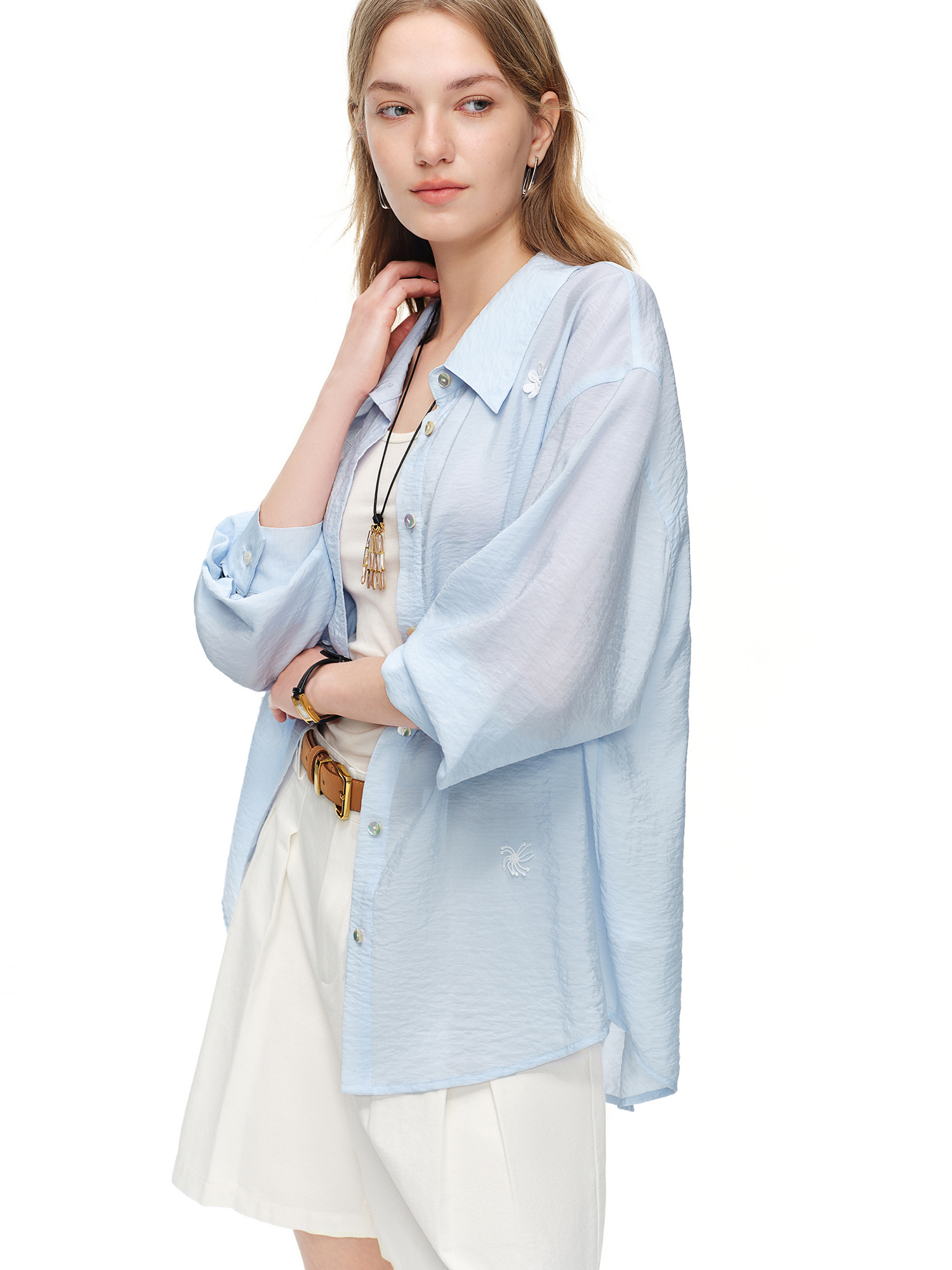 DUSHU 2026 Summer Women's Ligh - Resort Shirt Floral reseña y precio