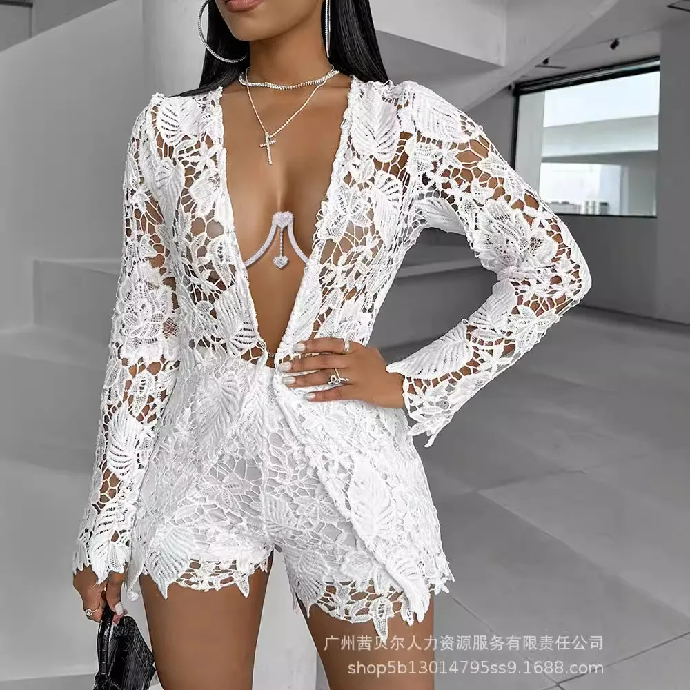 Women Sexy Short Sets Hollow O - Linen Shirt Breathable reseña y precio