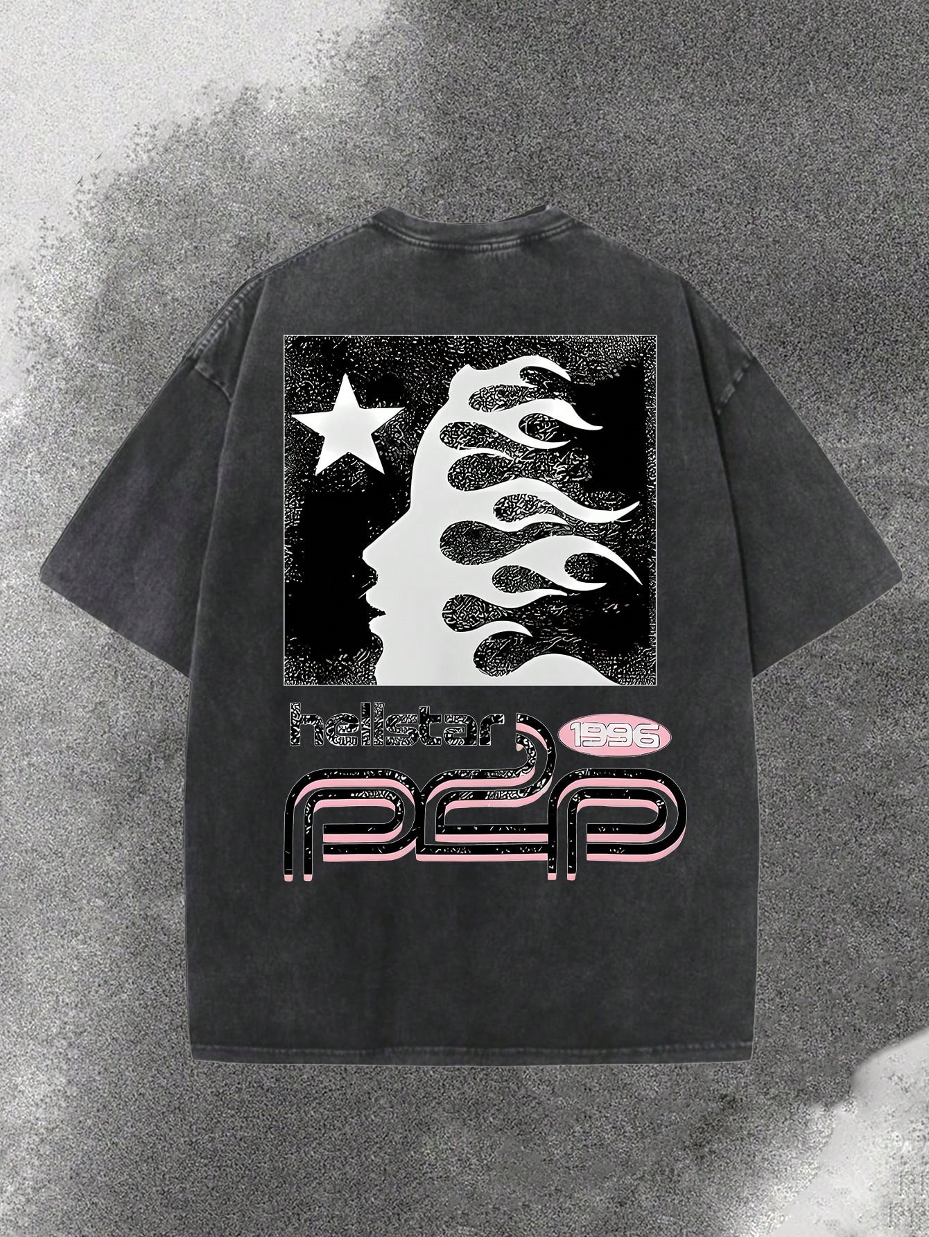 Washed Black Men's Loose Fit G - Tee Graphic Print reseña y precio