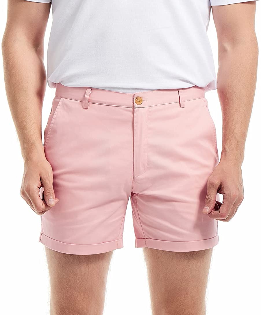 AIMPACT Men's Summer Slim-fit  - Shorts Chino Slim reseña y precio