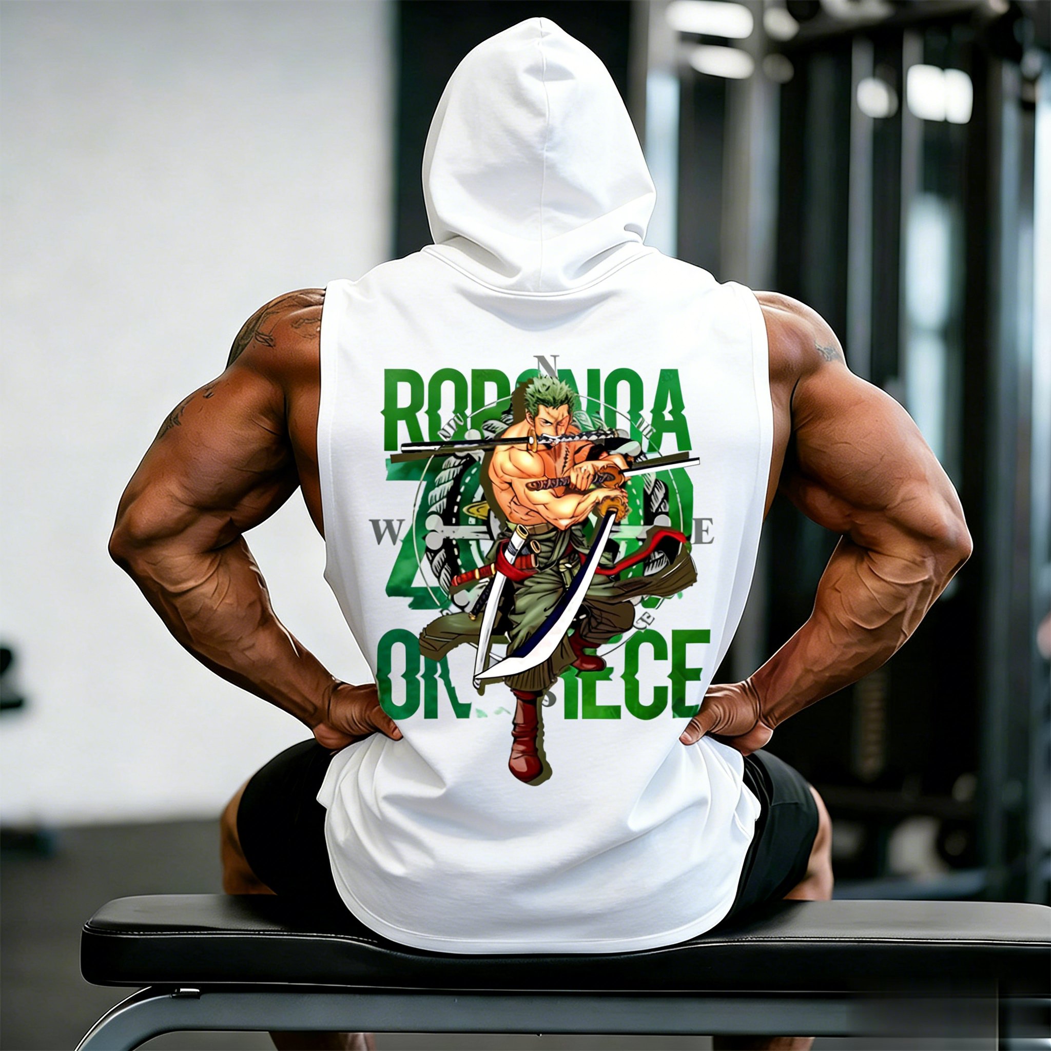 One Piece Zoro Roronoa Anime W - Tank Top Muscle reseña y precio