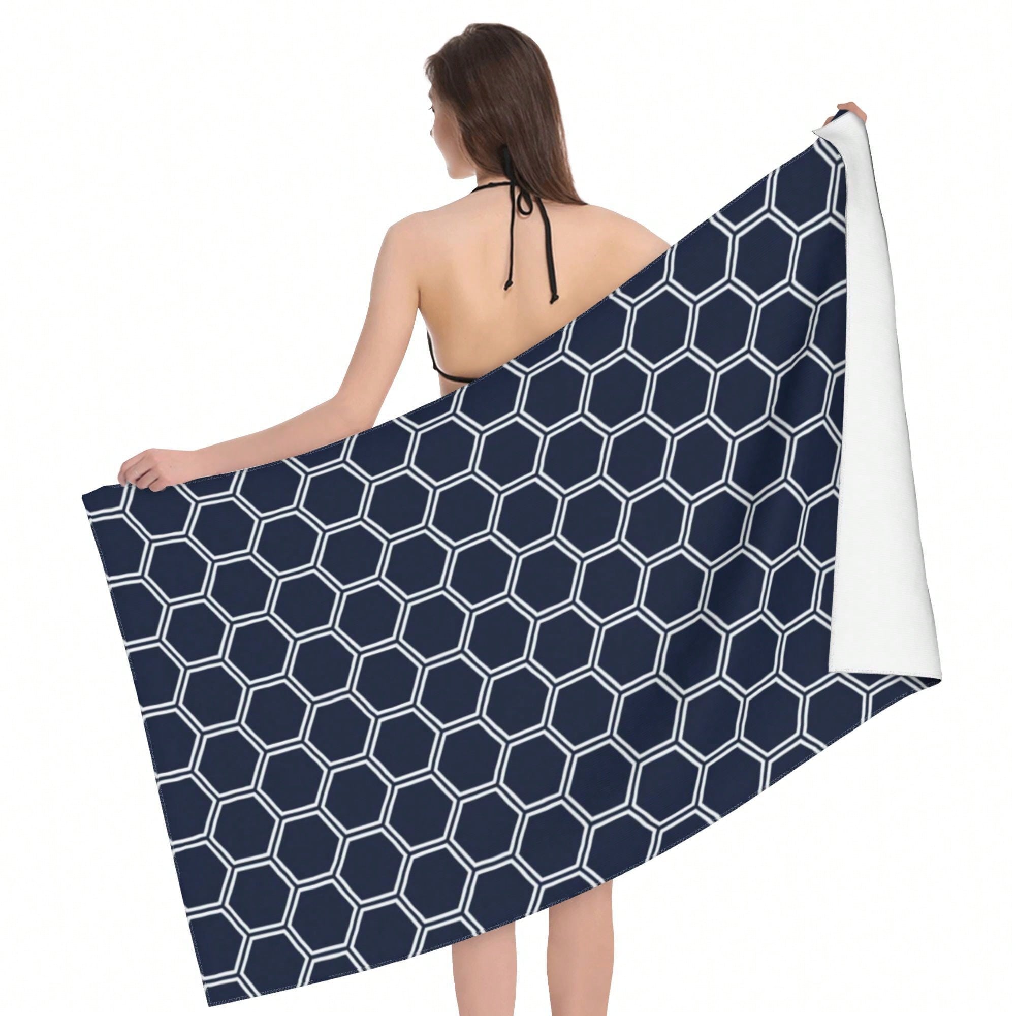 Geometric Pattern Cla1ssic StY - Beach Towel Large reseña y precio