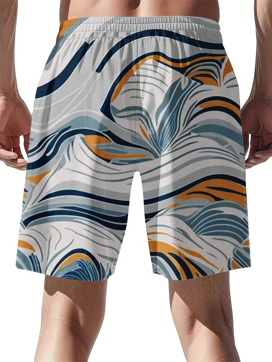 Mens Full Print Beach Shorts A - Swim Trunk Quick Dry reseña y precio