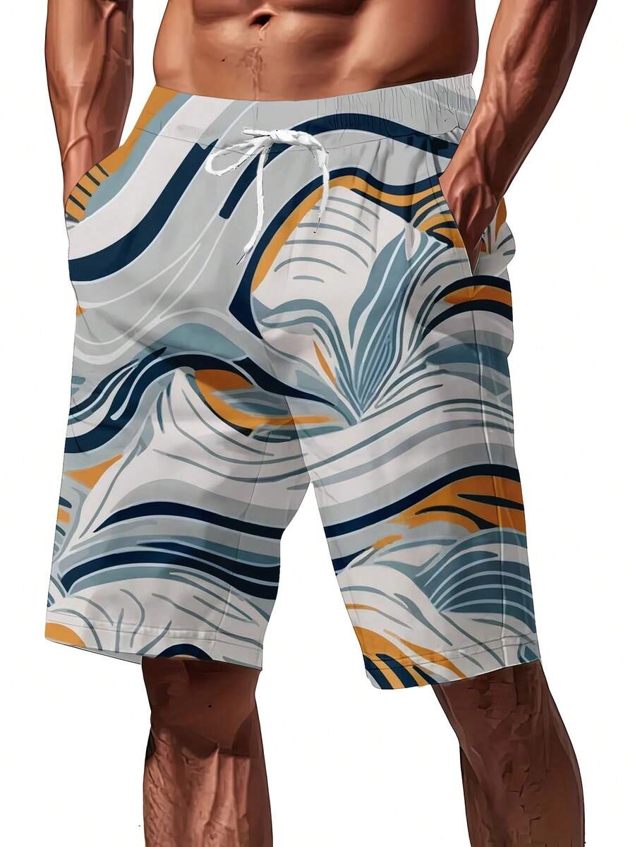 Mens Full Print Beach Shorts A - Swim Trunk Quick Dry reseña y precio