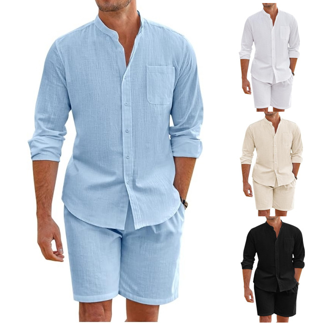 Simple Casual Men's Cotton Lin - Linen Shirt Breathable reseña y precio