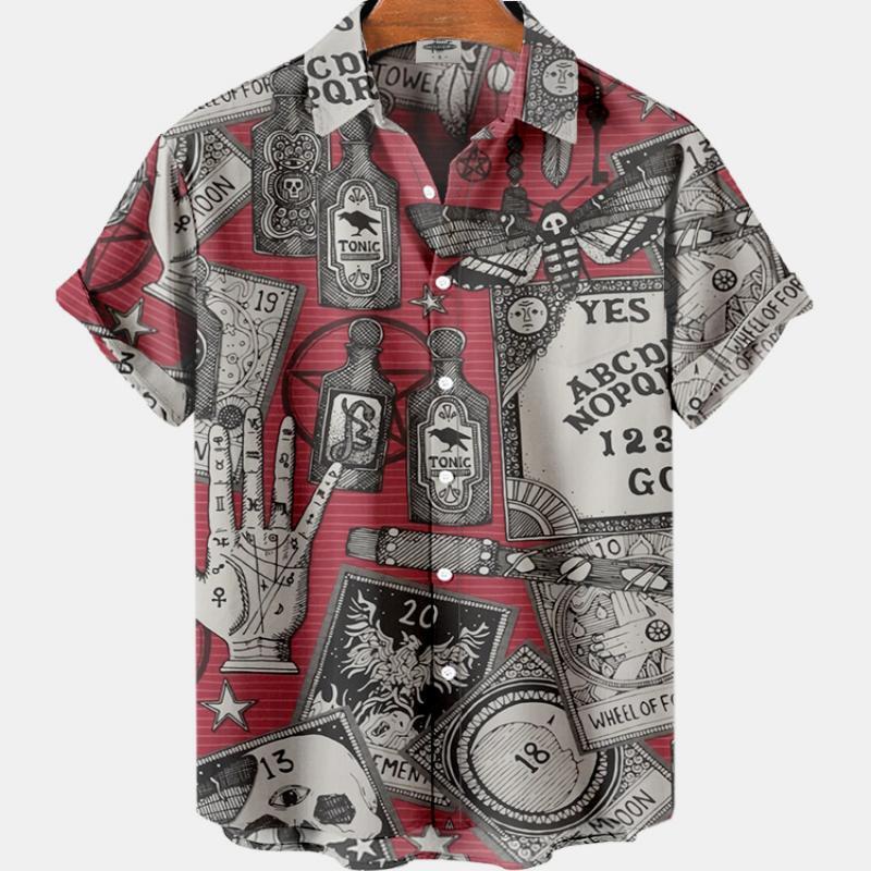 Summer Men's Fashion Casual So - Resort Shirt Floral reseña y precio