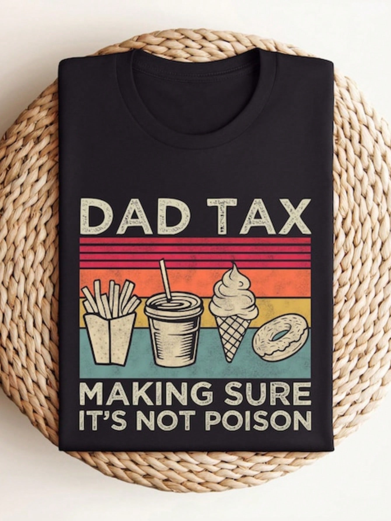 Vintage-Style Dad Tax Graphic  - Tee Graphic Print reseña y precio