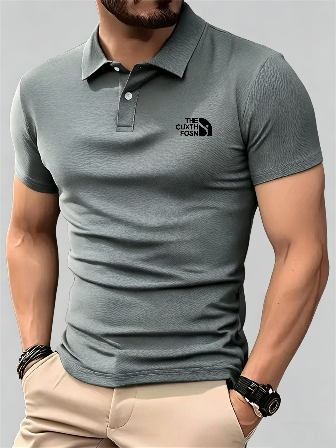 Men's Navy Blue 100% Polyester - Polo Shirt Pique reseña y precio