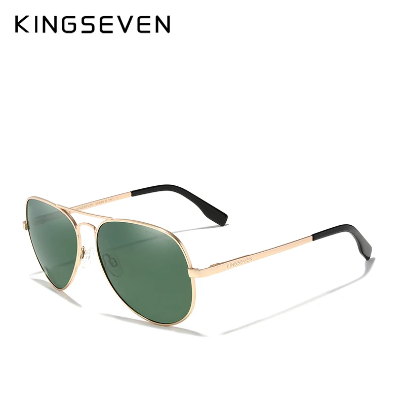 KINGSEVEN Men Vintage Aluminum - Sunglasses Aviator Polarized reseña y precio