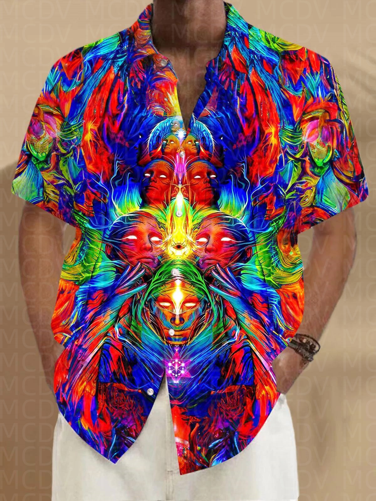 Pattern Men's Hawaiian Shirt S - Shirt Camp Collar reseña y precio