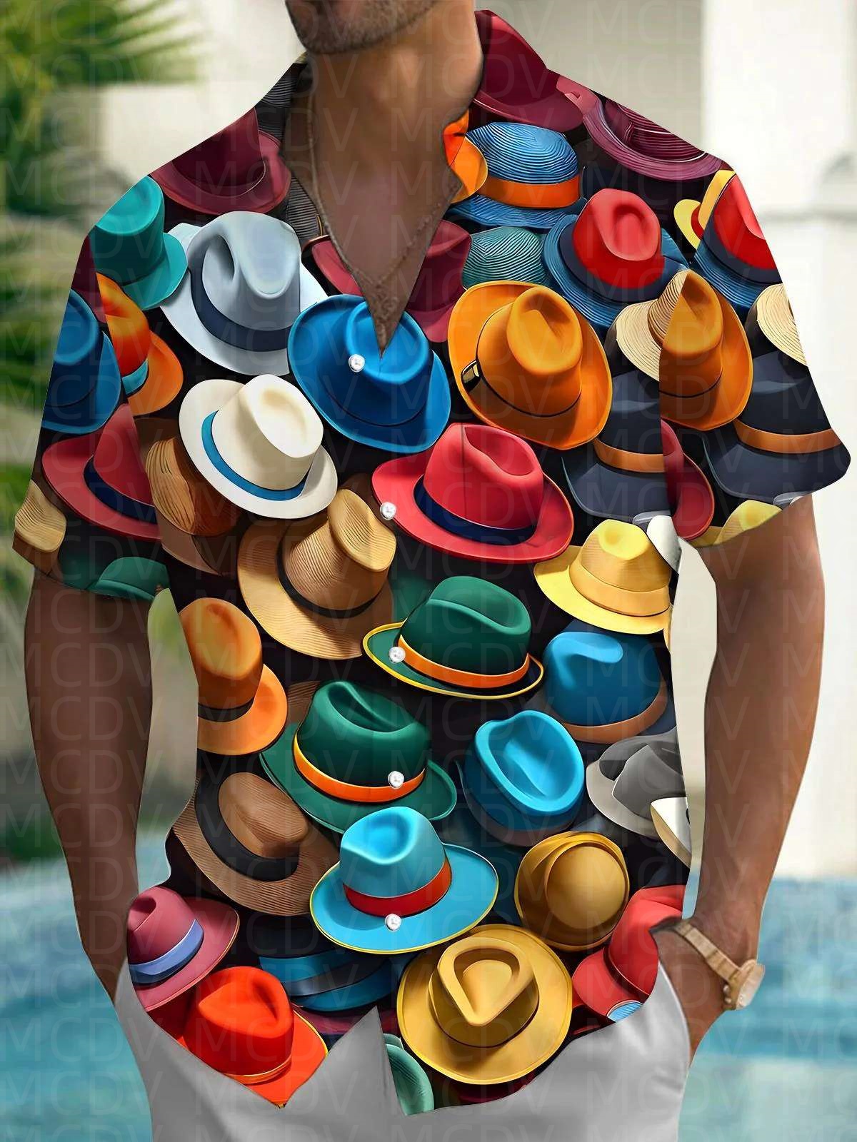 Pattern Men's Hawaiian Shirt S - Shirt Camp Collar reseña y precio