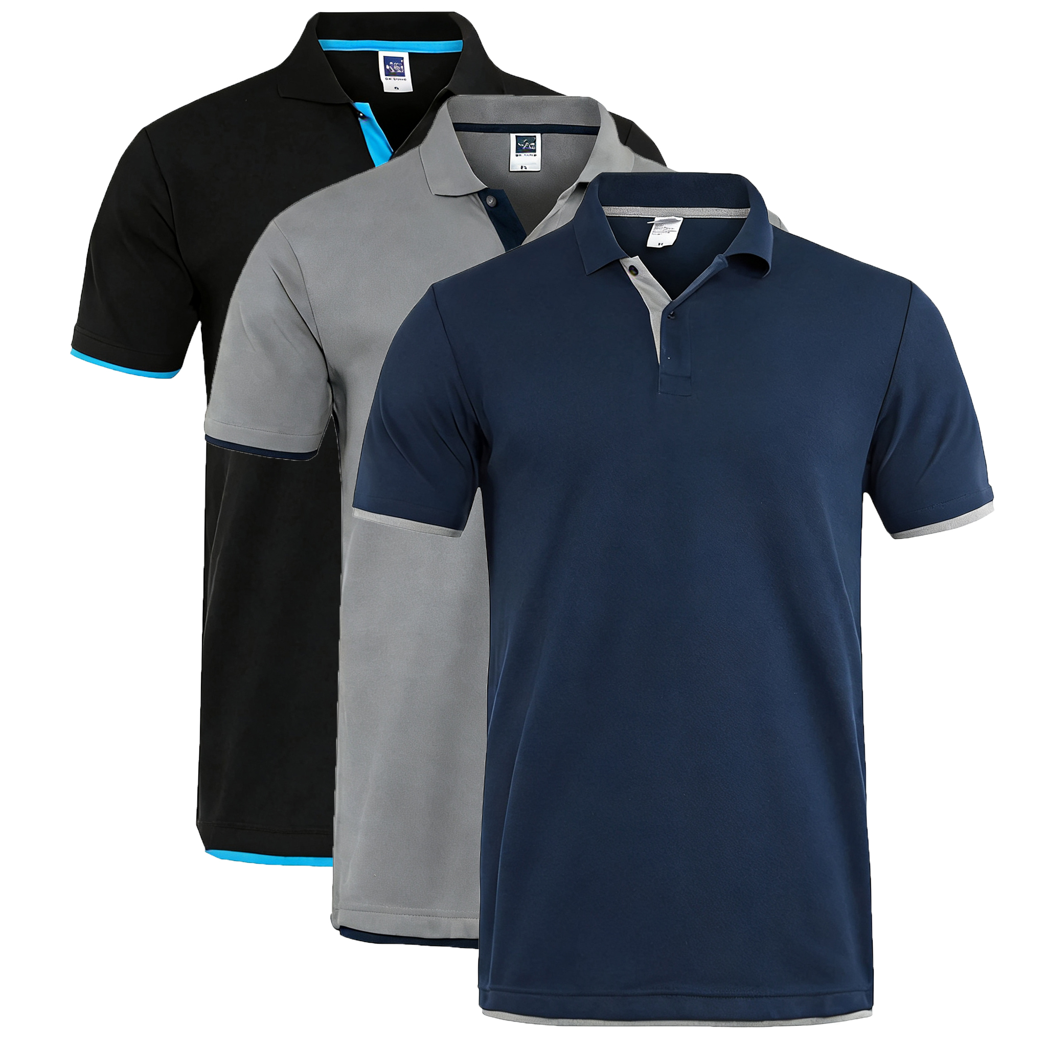 95% Cotton T Shirt Men Summer  - Polo Shirt Pique reseña y precio