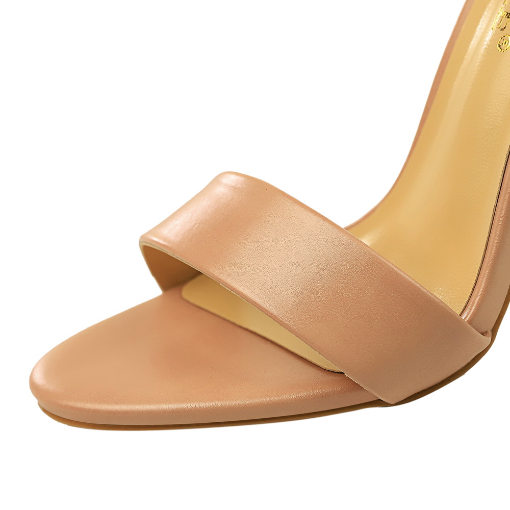 Women Black-White Concise Leat - Casual Sandal Leather reseña y precio
