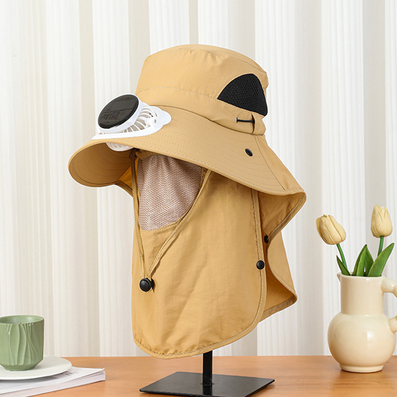 Men Solar Fan Hat Wide Brim UP - Bucket Hat Straw reseña y precio
