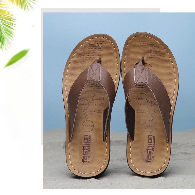 2026 Shoes Leather Men's Flip  - Flip Flop Leather Men reseña y precio