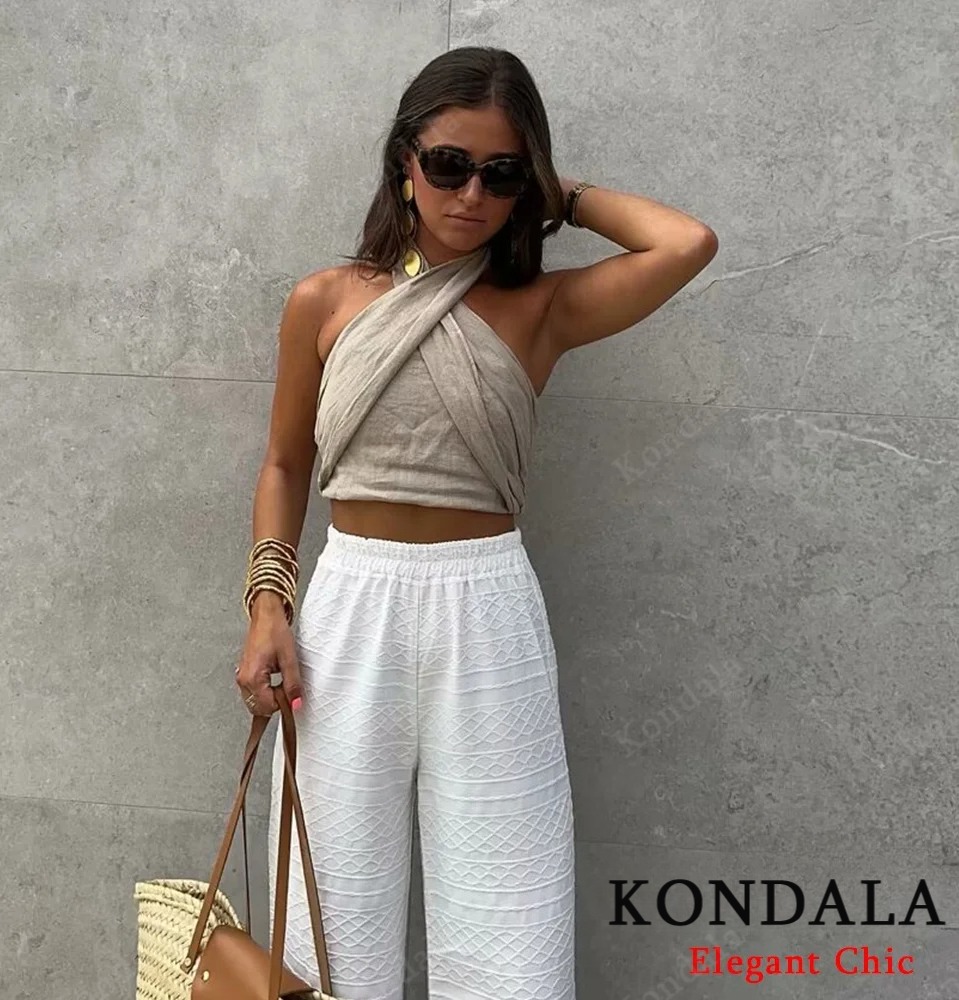 KONDALA Sexy Casual Crossover  - Short Linen Drawstring reseña y precio
