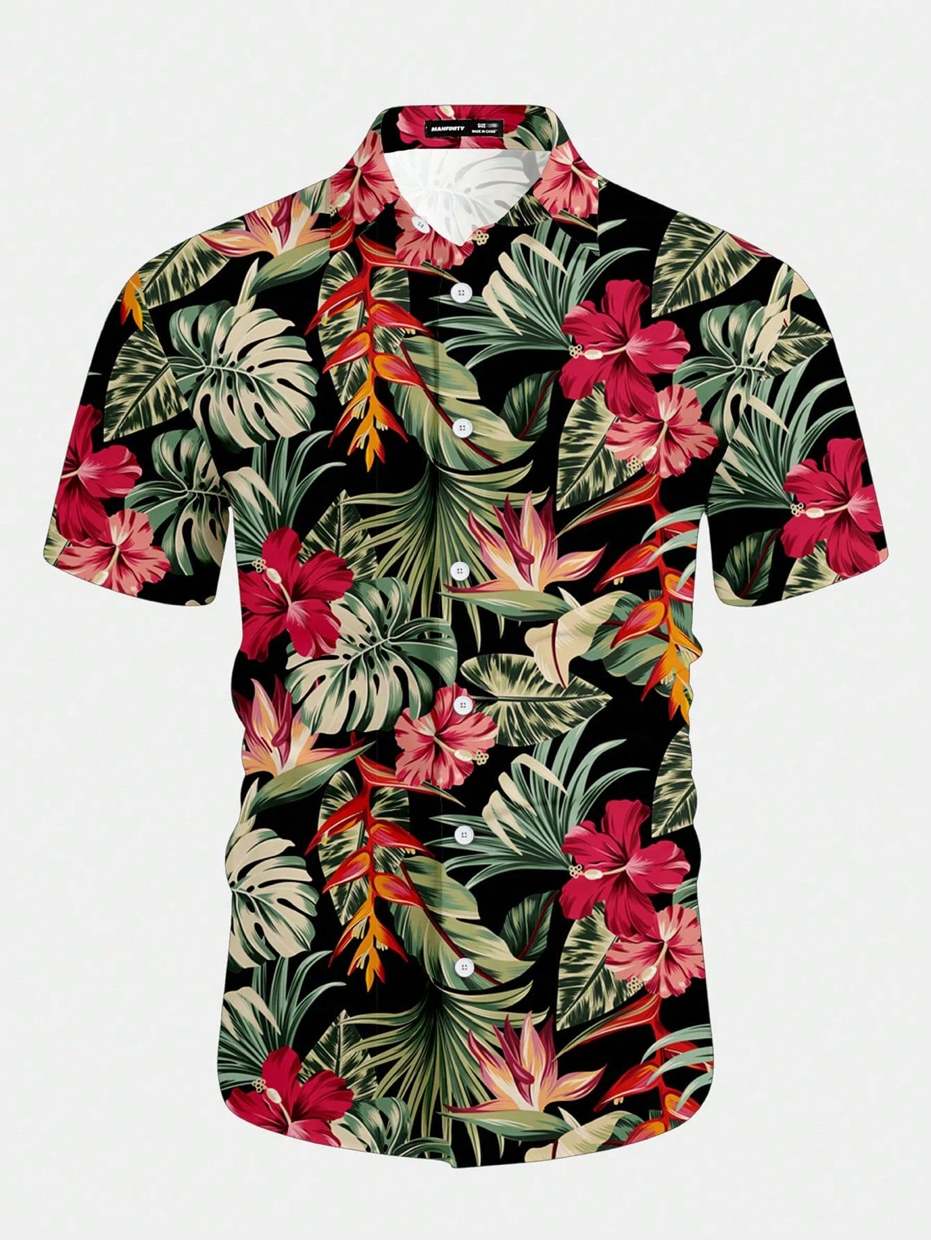 Casual Hawaiian Shirt Men Trop - Resort Shirt Floral reseña y precio