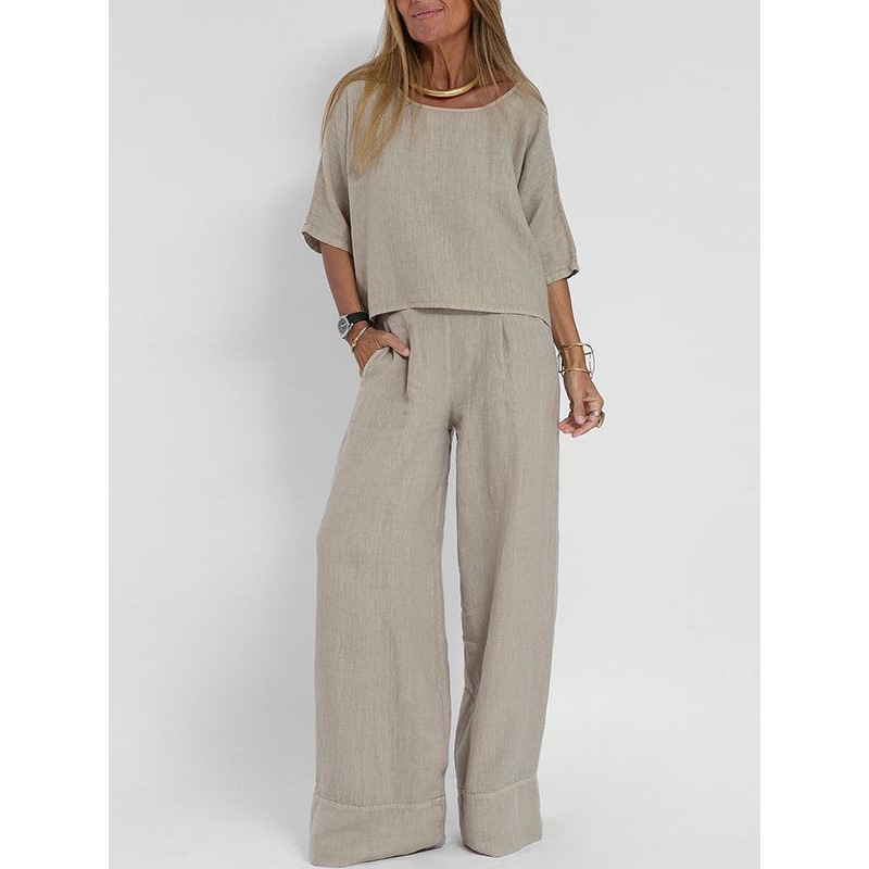 Linen Suits for Women 2 Pieces - Linen Shirt Breathable reseña y precio