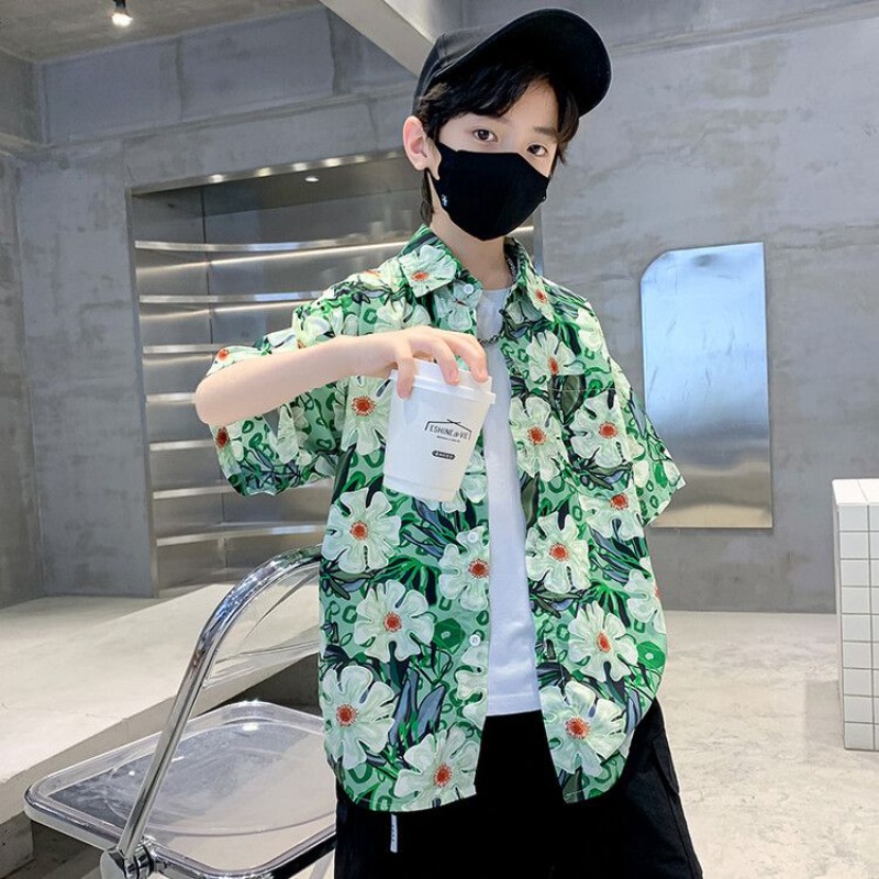 Boys' Floral Shirt Summer Set  - Resort Shirt Floral reseña y precio