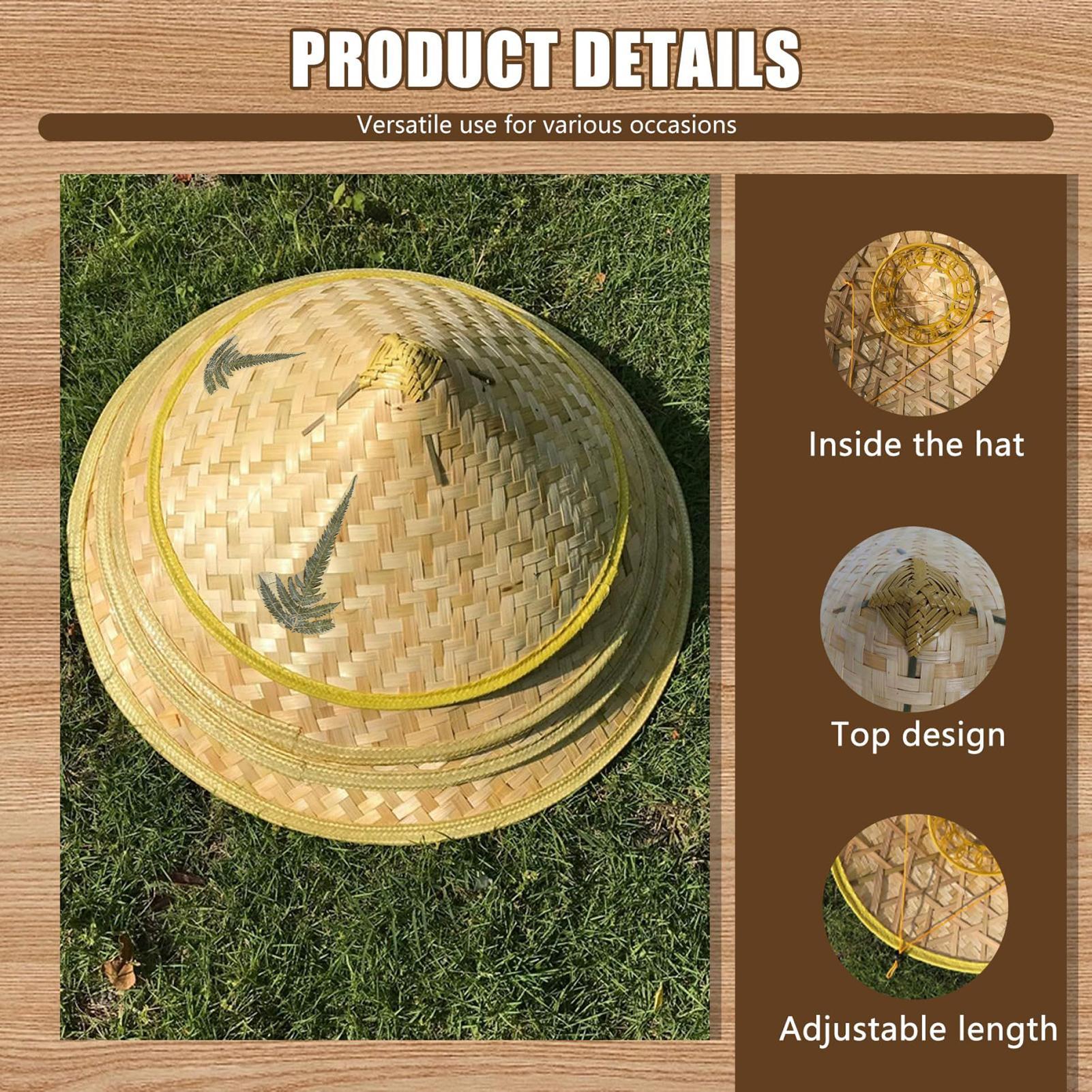Chinese Straw Hat Handmade Rat - Bucket Hat Straw reseña y precio