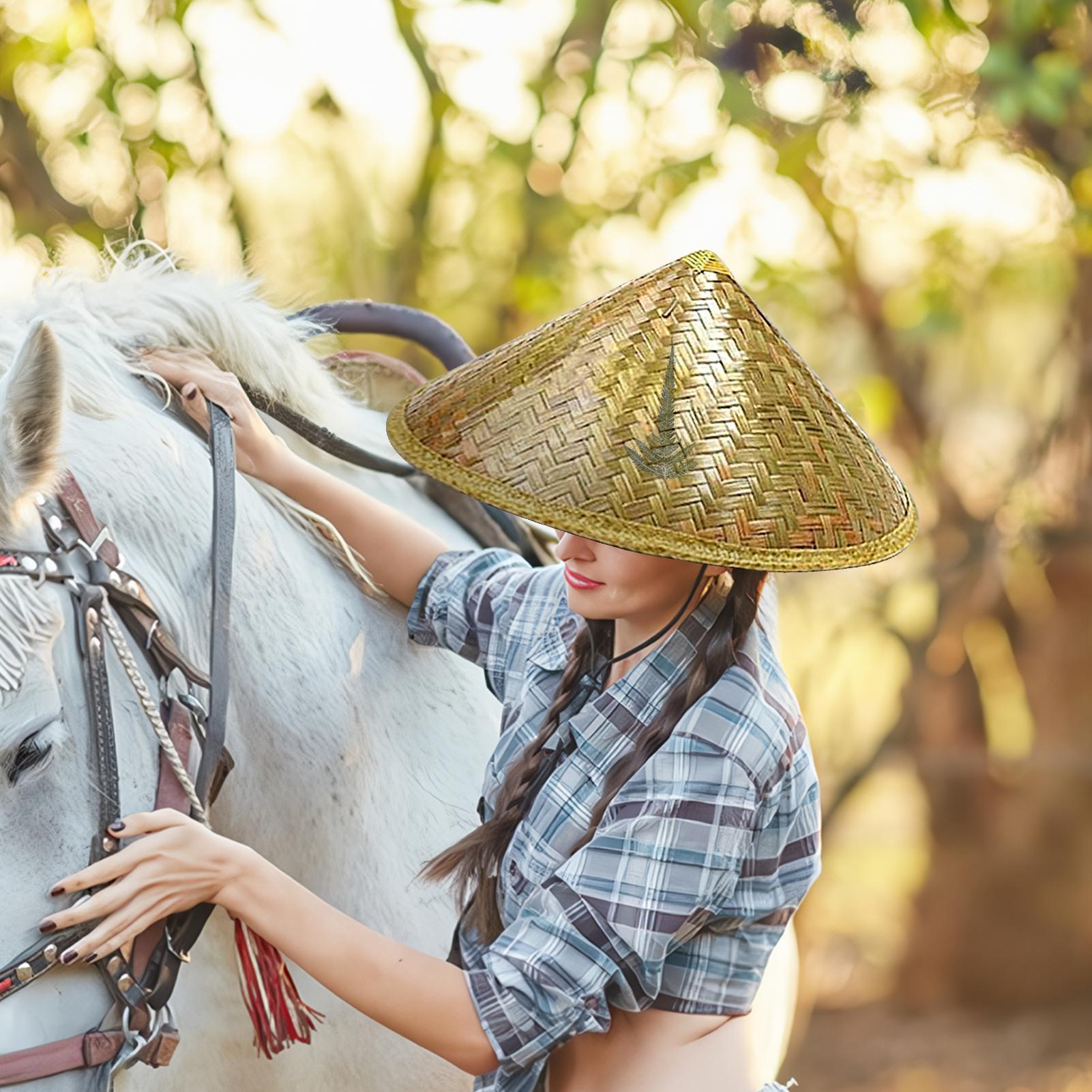 Chinese Straw Hat Handmade Rat - Bucket Hat Straw reseña y precio