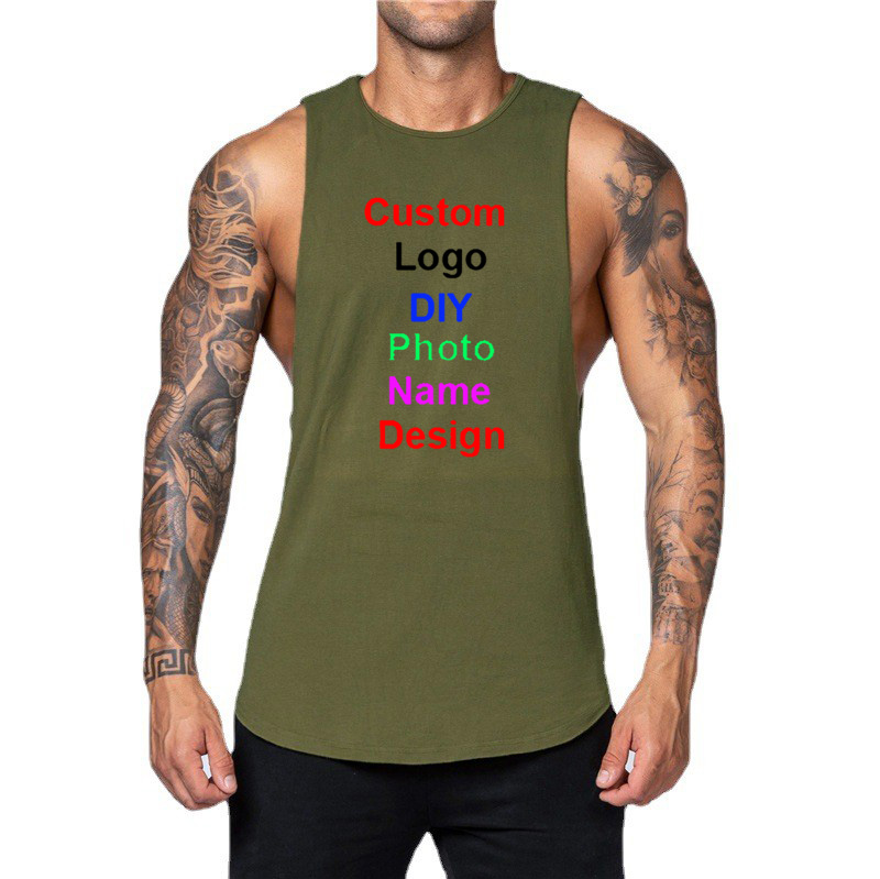 DIY Customized Logo Brand Gym  - Tank Top Muscle reseña y precio