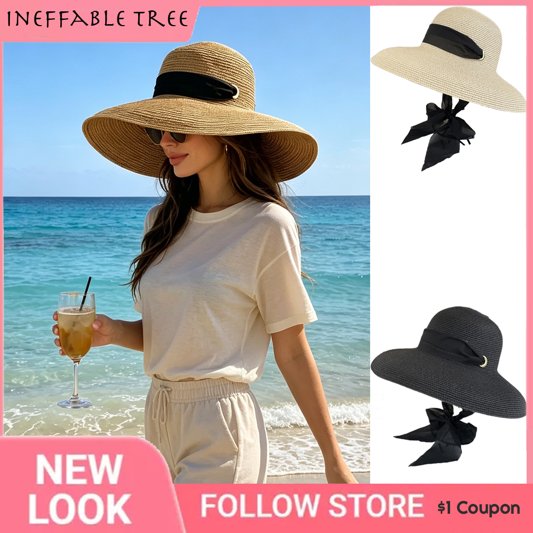 French Summer Elegant Long Rib - Bucket Hat Straw reseña y precio