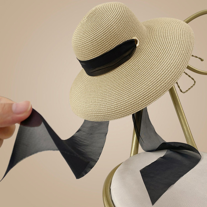 French Summer Elegant Long Rib - Bucket Hat Straw reseña y precio