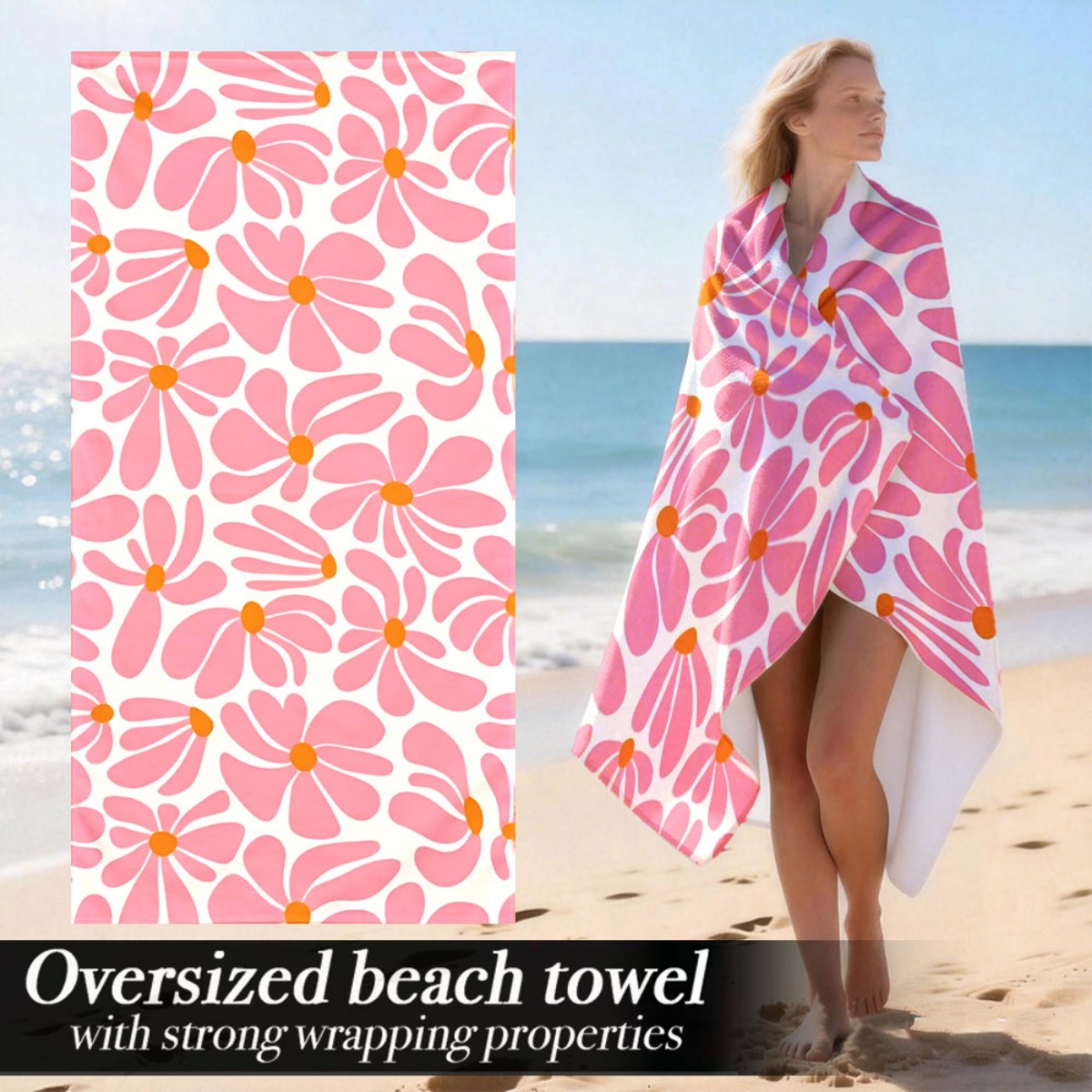 Luxury Oversized Beach Towel | - Beach Towel Large reseña y precio