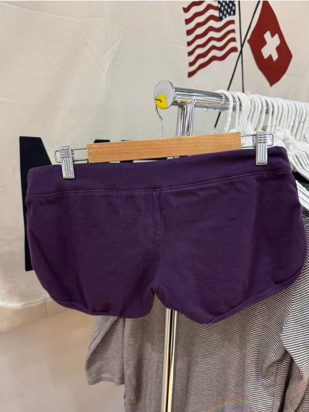 Purple Cotton Short Pant Women - Short Linen Drawstring reseña y precio