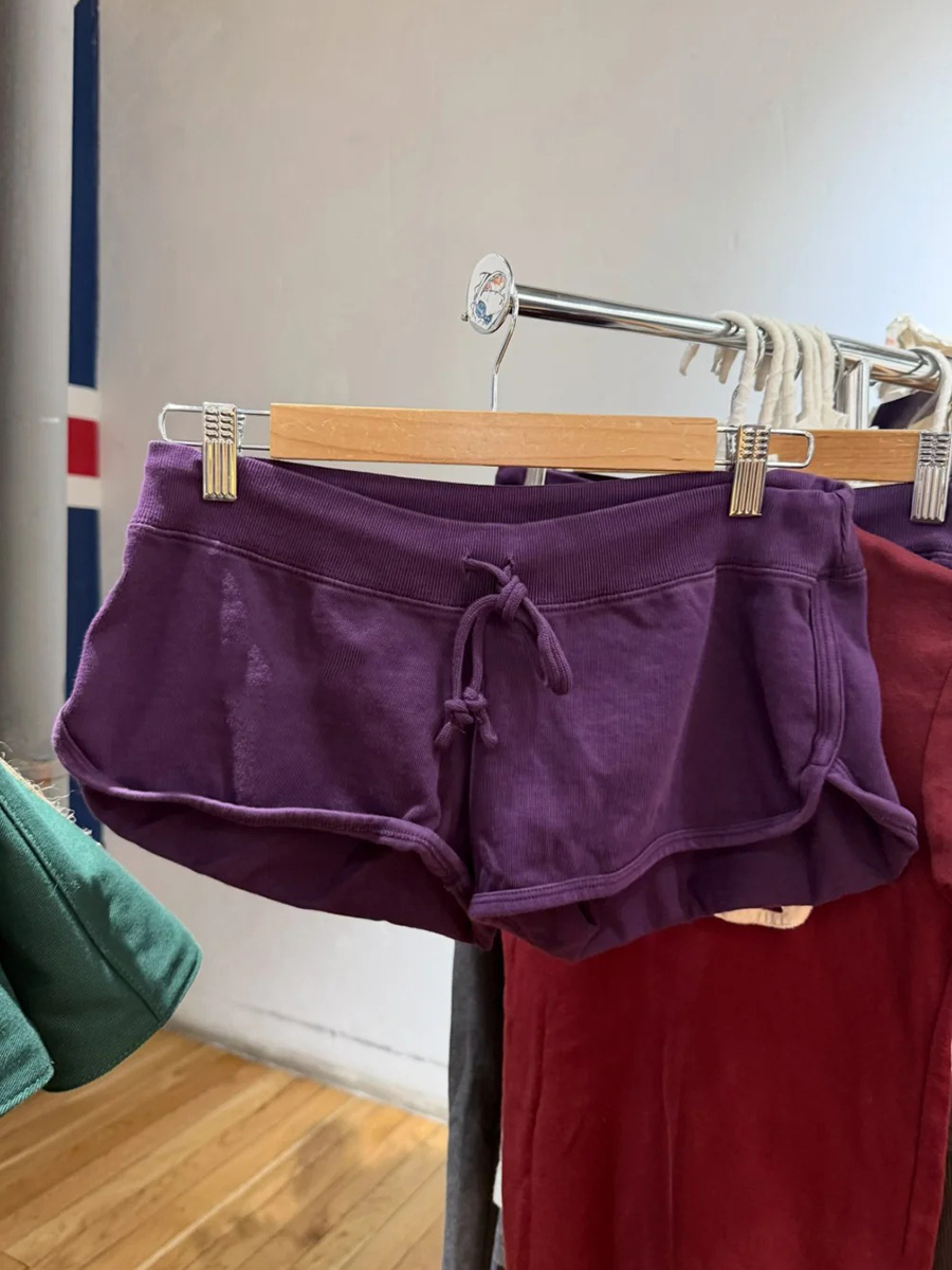 Purple Cotton Short Pant Women - Short Linen Drawstring reseña y precio