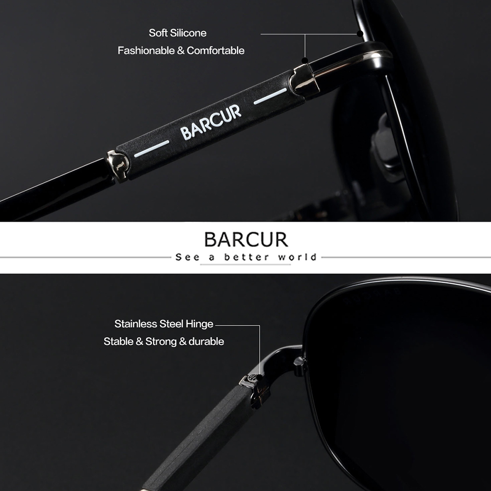 BARCUR Polarized Mens Sunglass - Sunglasses Aviator Polarized reseña y precio