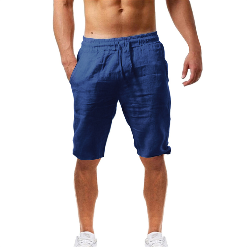 2026 Summer Men's Shorts Cotto - Short Linen Drawstring reseña y precio