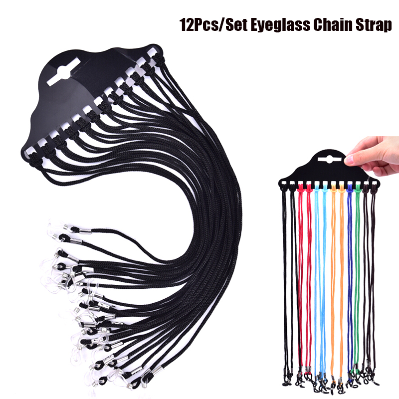12Pcs/Set Multicolor Sunglasse - Sunglass Retainer Cord reseña y precio