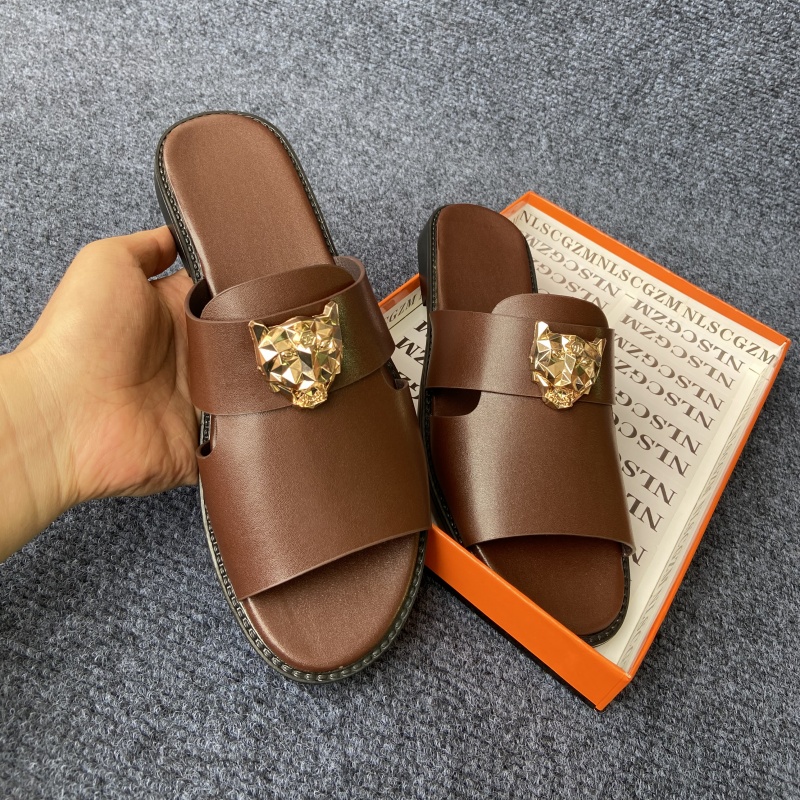 size 38-48 original shoes bran - Flip Flop Leather Men reseña y precio