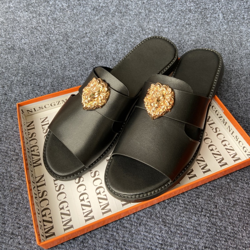 size 38-48 original shoes bran - Flip Flop Leather Men reseña y precio