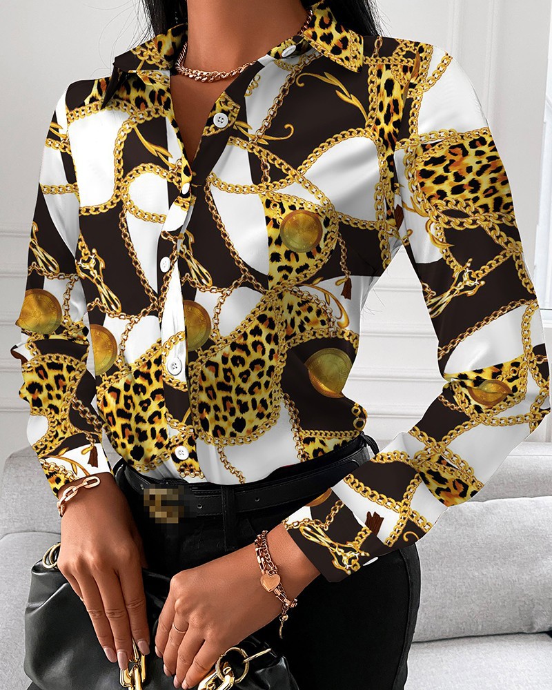 Women Fashion Wild Shirts Chai - Shirt Camp Collar reseña y precio
