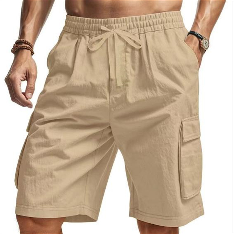 New Multi-Pocket sweatpants Me - Short Linen Drawstring reseña y precio