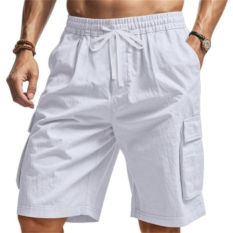 New Multi-Pocket sweatpants Me - Short Linen Drawstring reseña y precio
