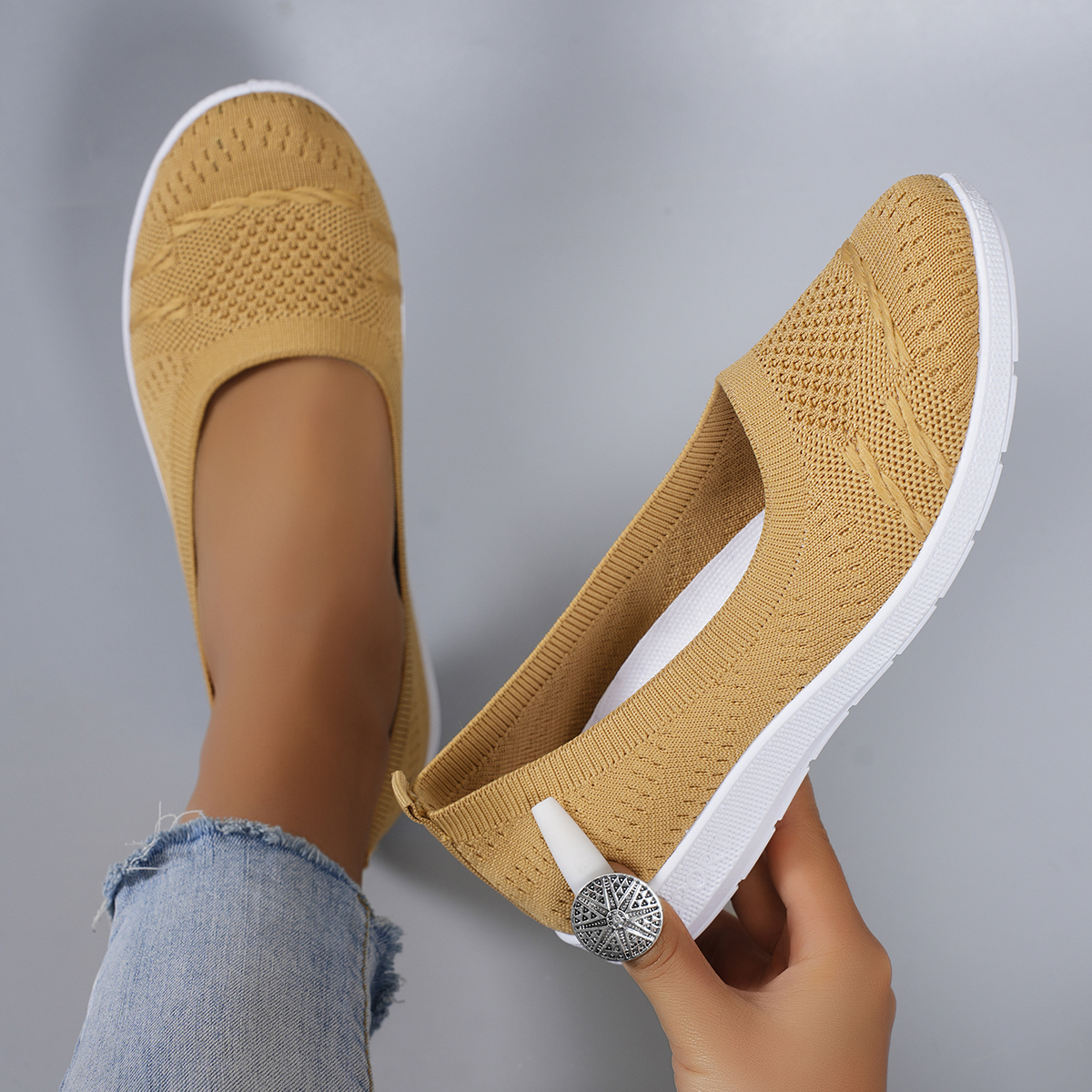 Women's summer breathable mesh - Espadrille Slip On reseña y precio