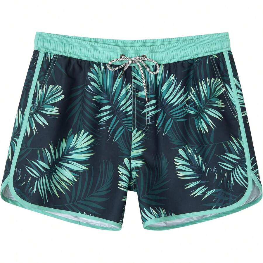 Mens Retro Floral Swim Trunks  - Swim Trunk Quick Dry reseña y precio