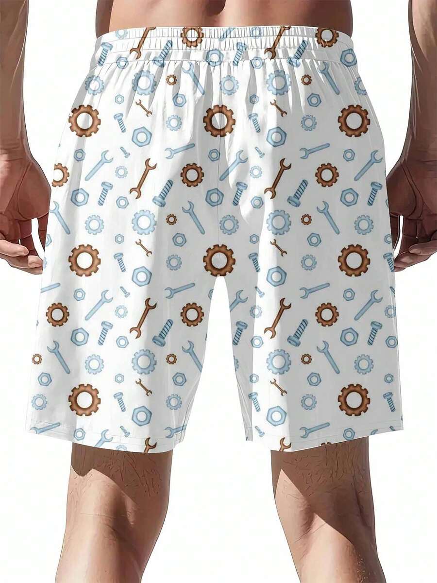 Mechanical Tools Pattern Swim  - Swim Trunk Quick Dry reseña y precio