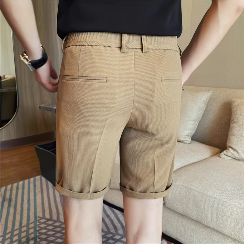 Men's Elastic Waist Summer Sho - Shorts Chino Slim reseña y precio