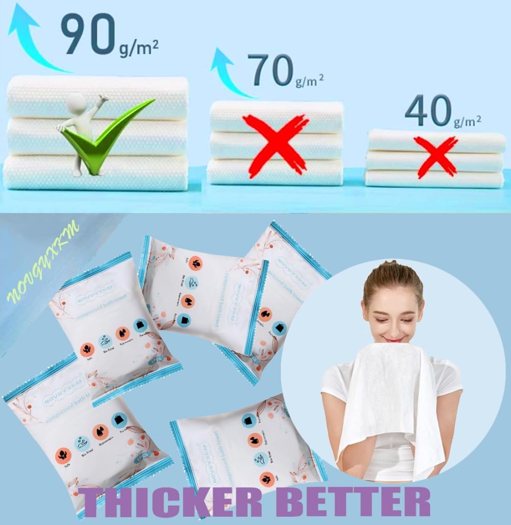 6 Packs Large Compressed Towel - Beach Towel Large reseña y precio