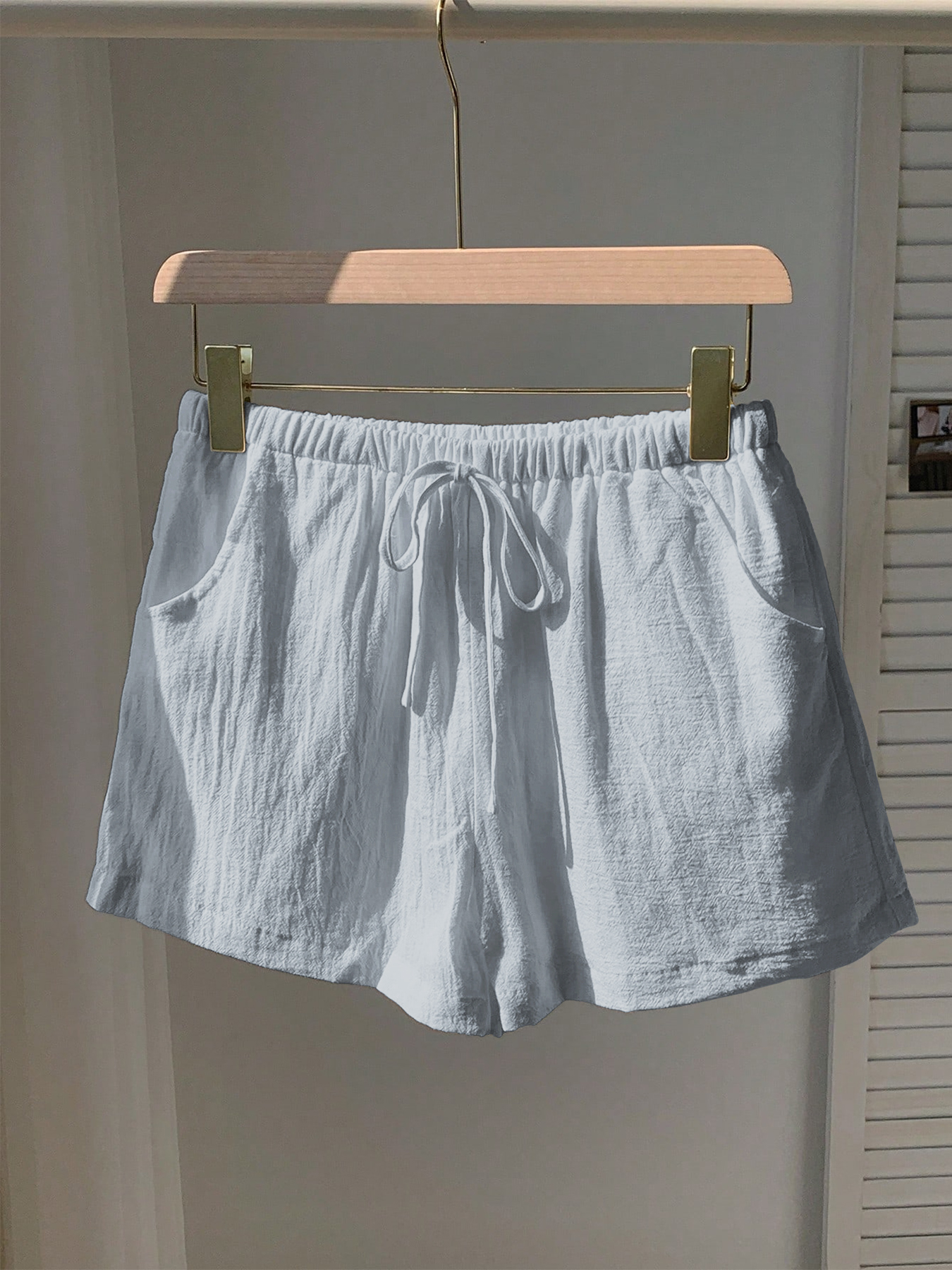 Ladies New Spring Summer Linen - Short Linen Drawstring reseña y precio